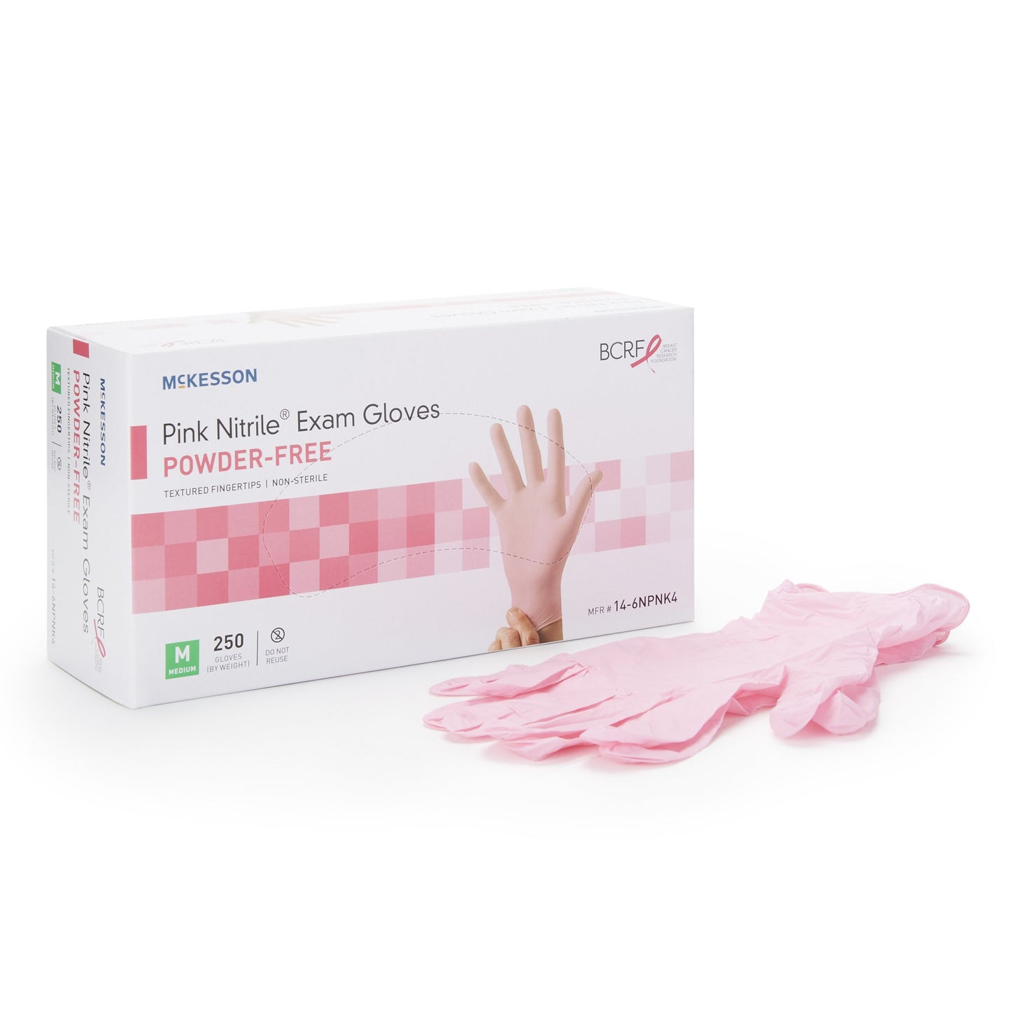 GLOVE, EXAM NTRL MED N/S PNK 3.0