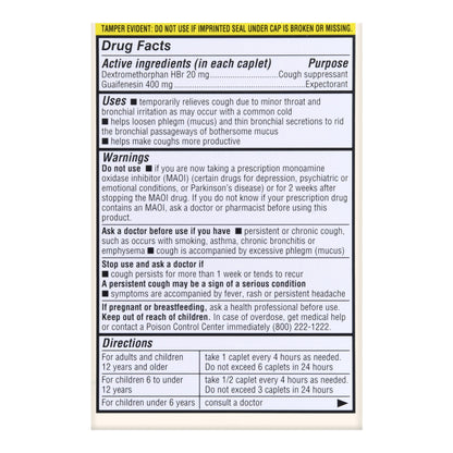 CHEST CONGESTION RELIEF DM, TAB FT 400-20MG