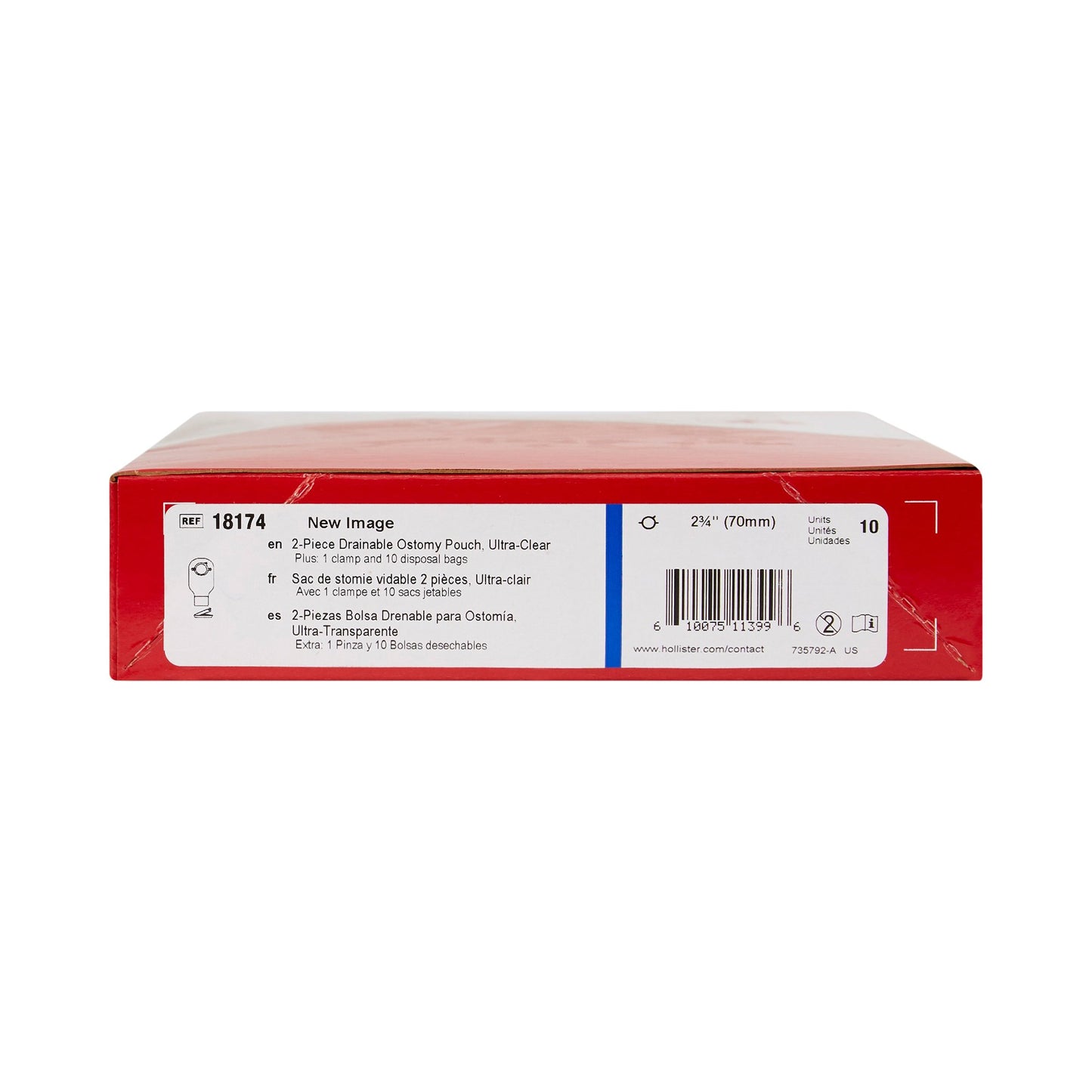 POUCH, NEW IMAGE DRN CLAMP CLR2 3/4"