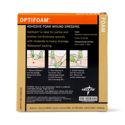 DRESSING, ADHSV OPTIFOAM 4"X4"