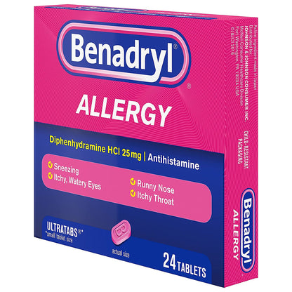 BENADRYL ULTRA, TAB 25MG