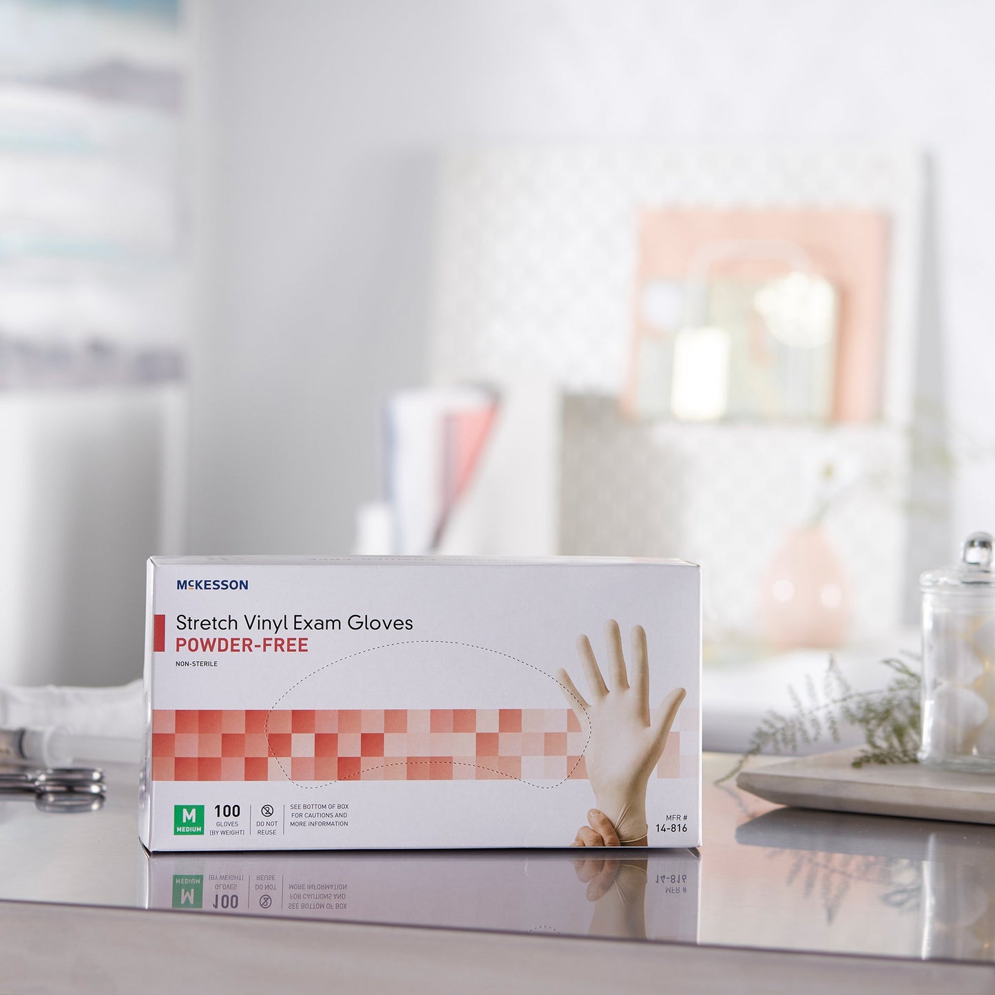 GLOVE, EXAM VNYLSTRCH MED N/S