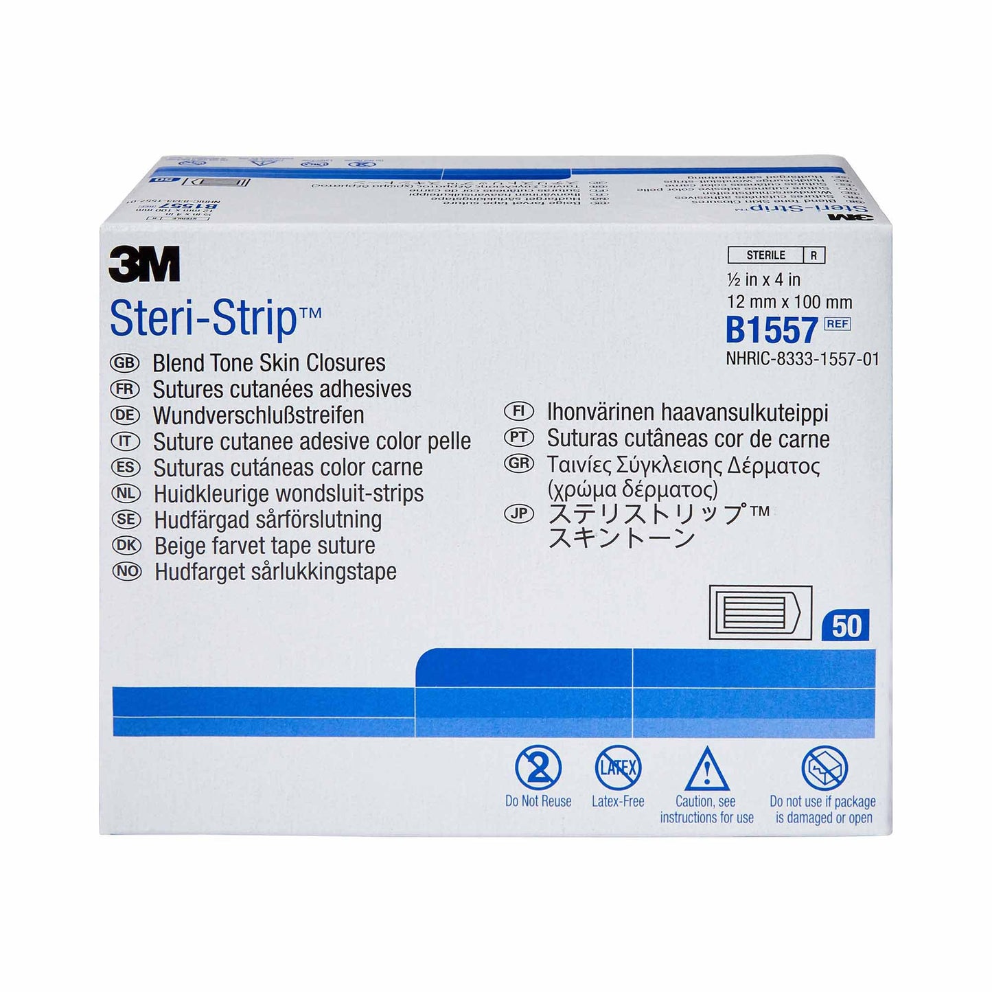 CLOSURE, STERI-STRIP SKIN TONE1/2"X4"