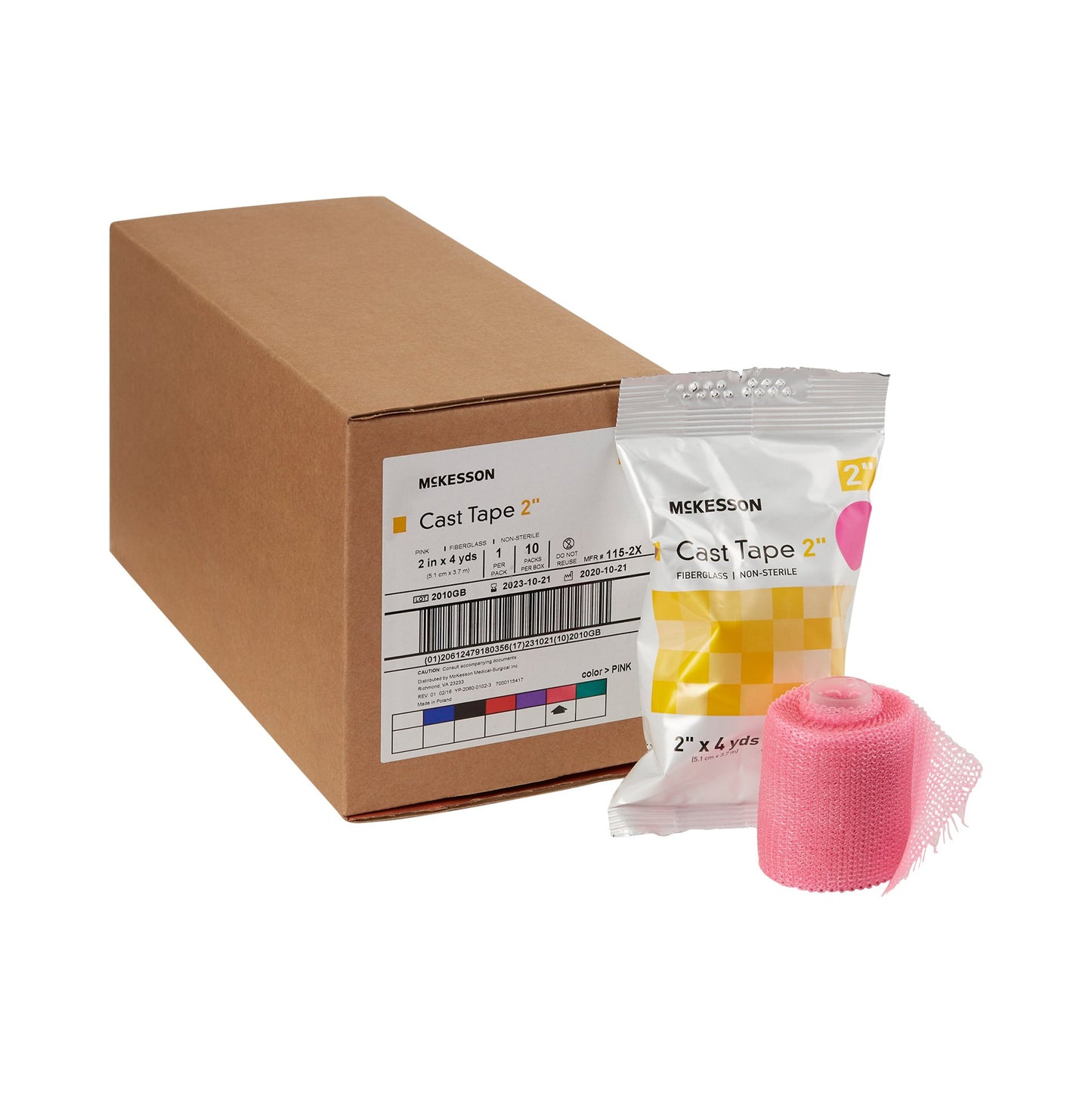 TAPE, CAST PNK LF 2"X4YDS