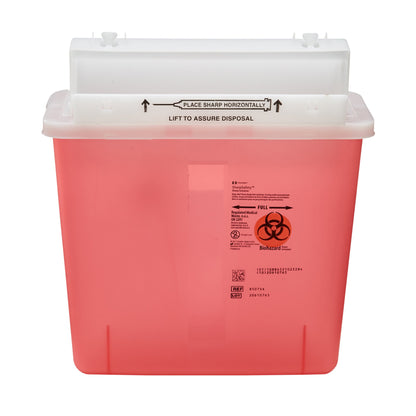 CONTAINER, SHARPS RED 5QT