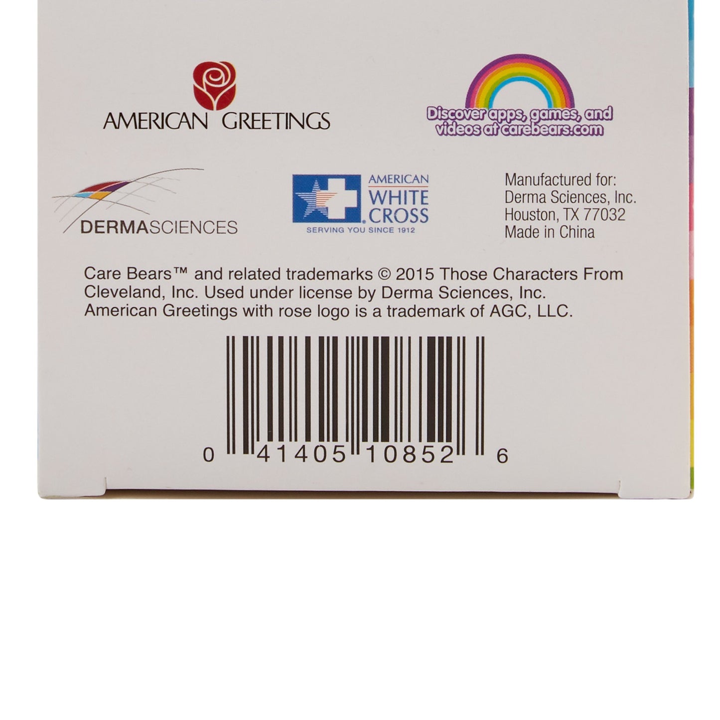 BANDAGE, ADHSV STAT STRIP CAREBEARS 3/4X3"