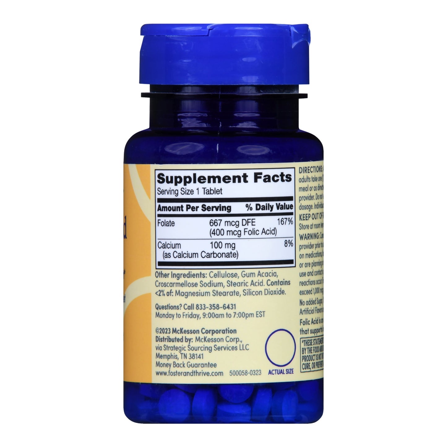 FOLIC ACID, TAB FT SM 400MCG