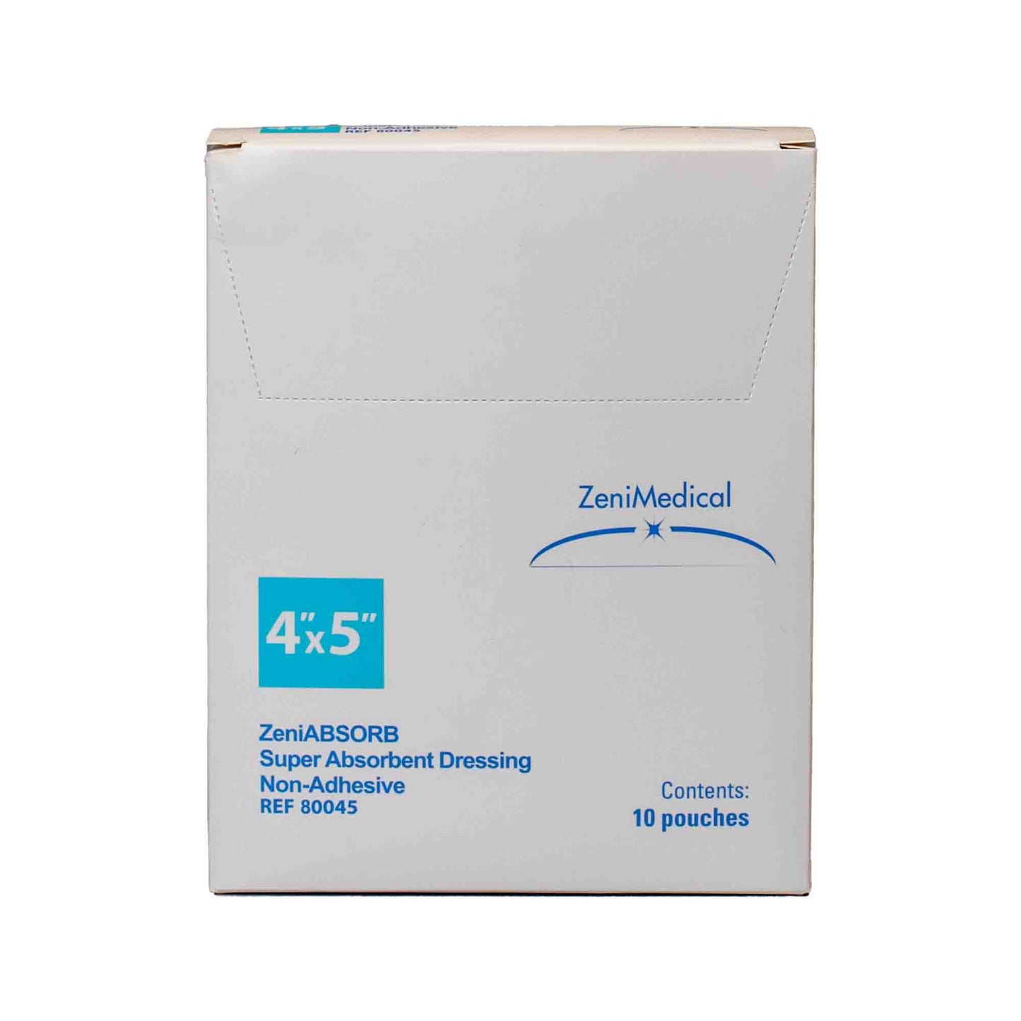 DRESSING, FOAM SUPER ABSRB ZENIABSORB N/ADH 4"X5"