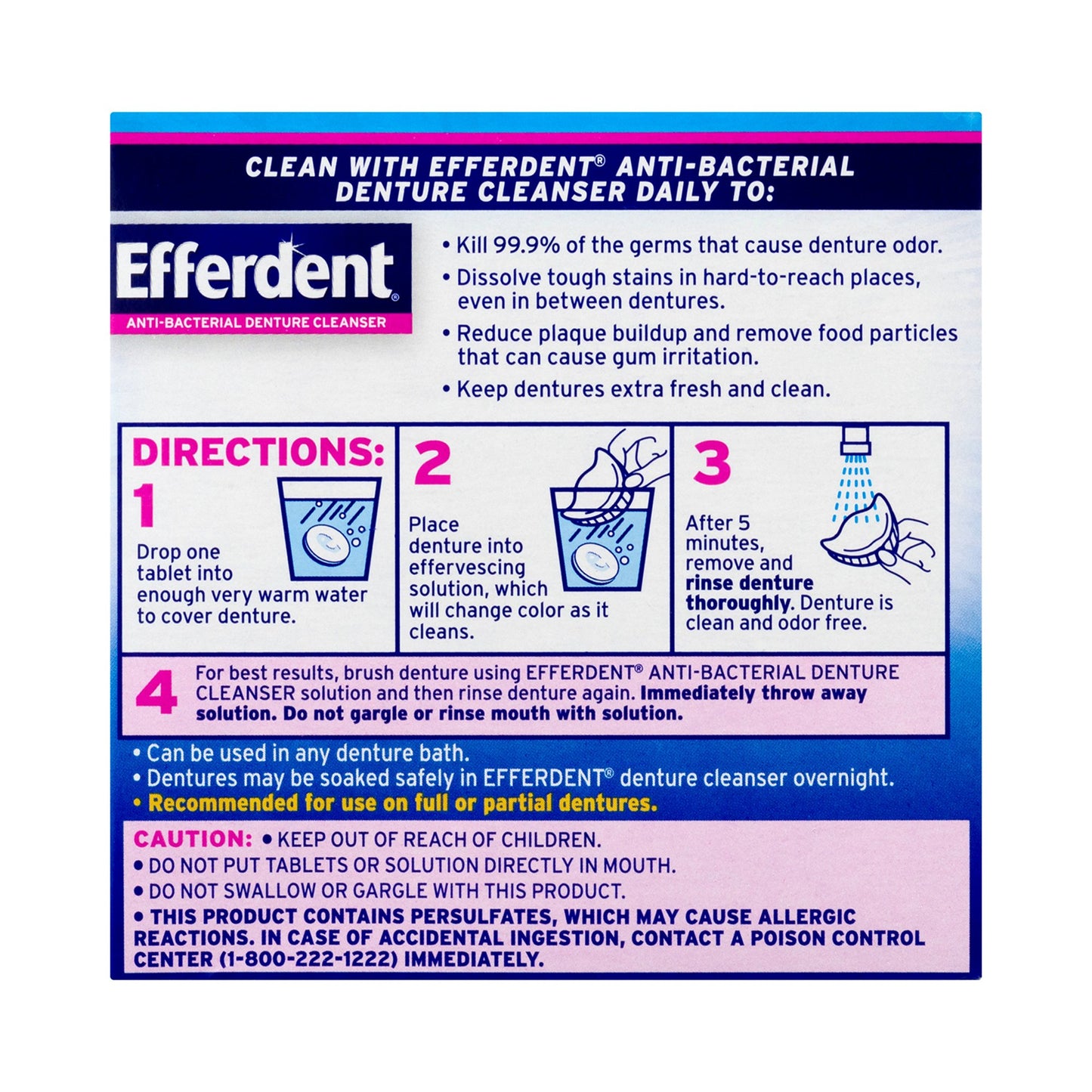 EFFERDENT, TAB CLEANER
