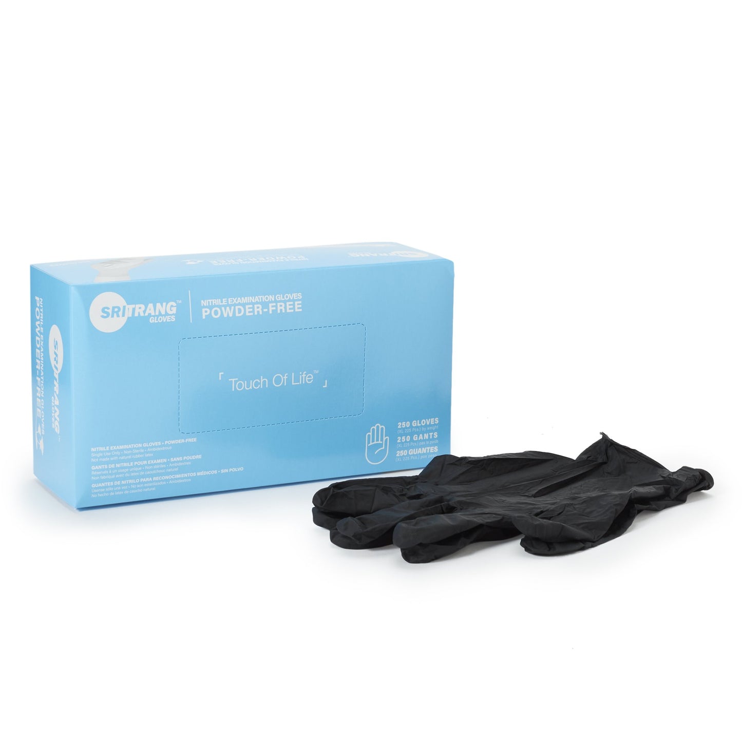GLOVE, EXAM NTRL XLG N/S BLK 3.5G