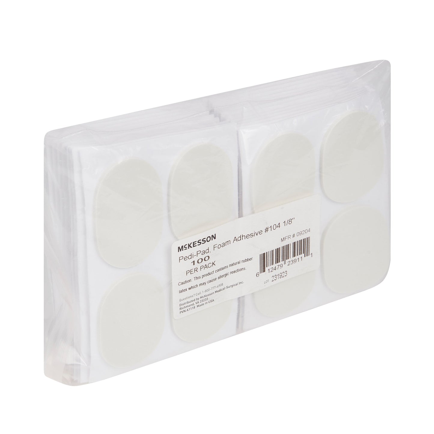 PEDI-PAD, FOAM ADH WHT #104-1//8"