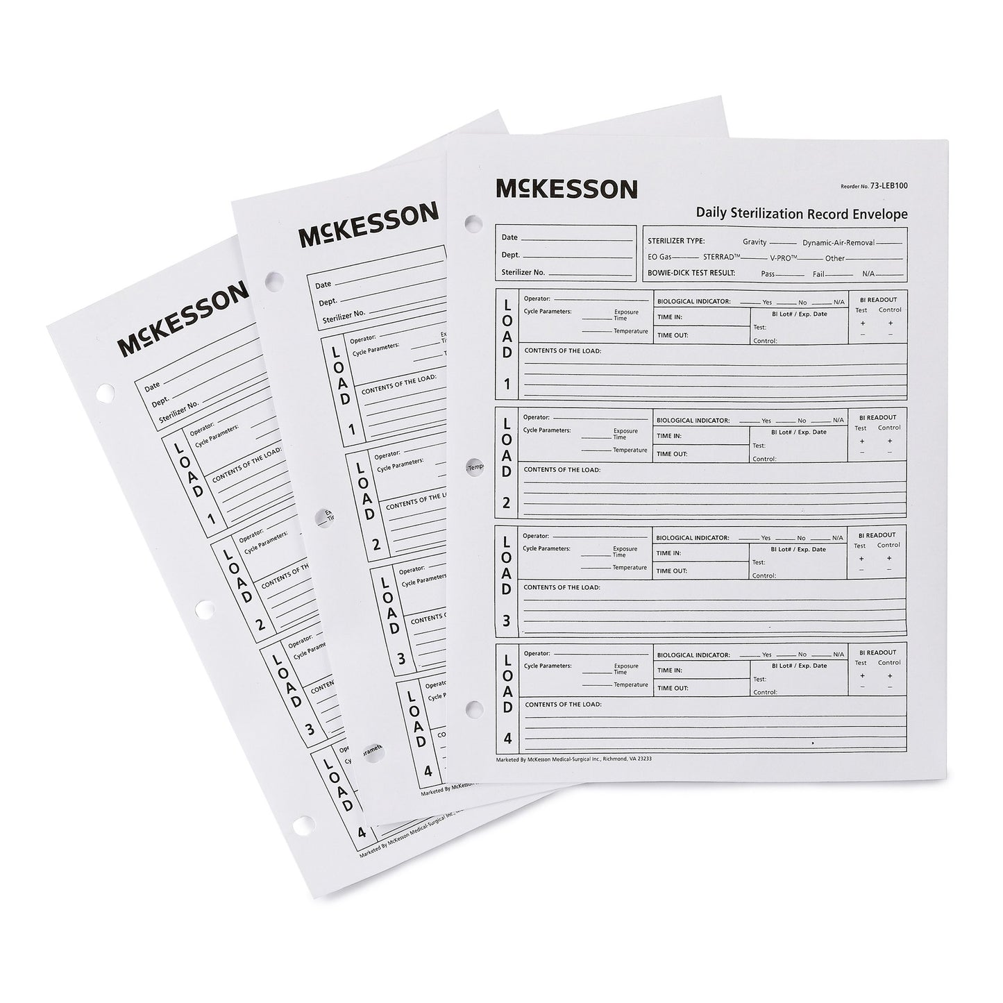 ENVELOPE, STERILIZER RECORD