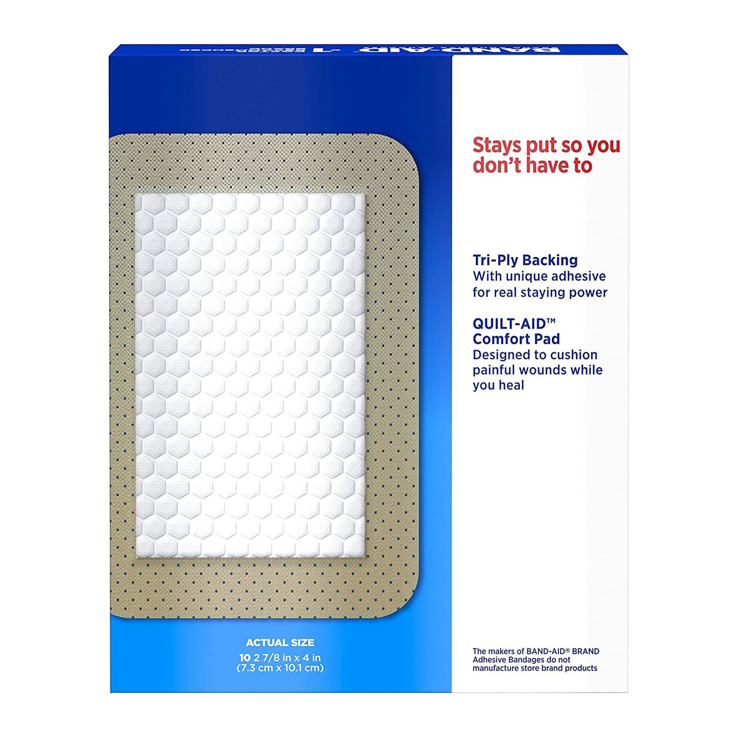 BANDAID, COMFORT FLEX ADHSV 27/8"X4"