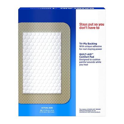 BANDAID, COMFORT FLEX ADHSV 27/8"X4"