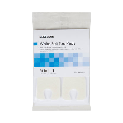 PEDI-PAD, FELT ADH WHT #105 1/8"