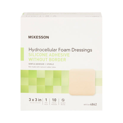 FOAM, ADH SIL W/O BORDER 3"X3"