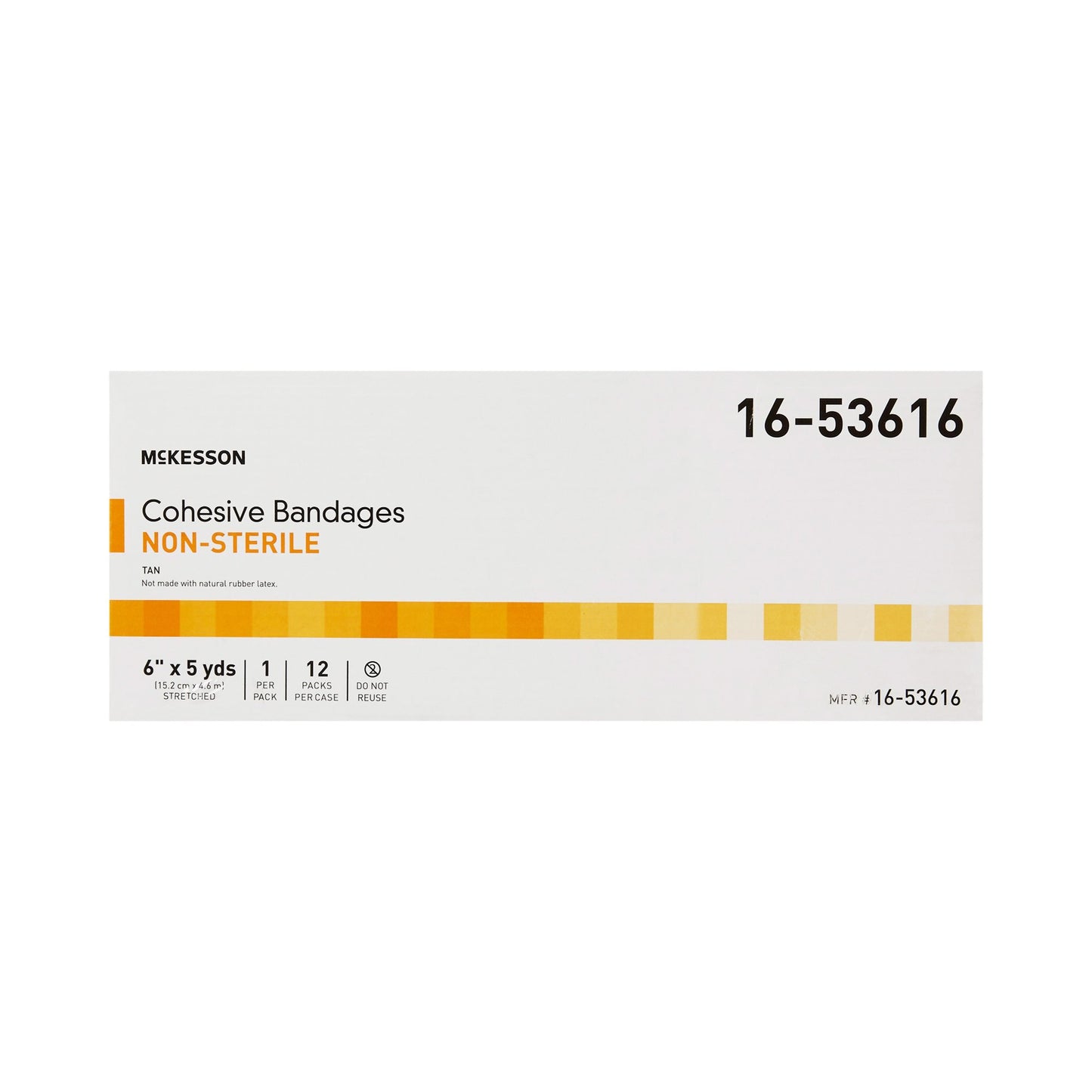 BANDAGE, COHESIVE N/S LF TAN 6"