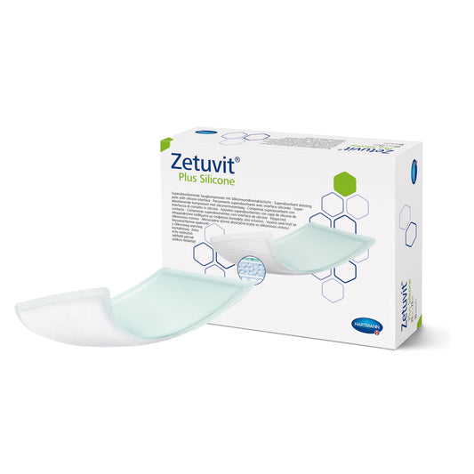 DRESSING, SUPER ABSRB SIL N/BRDR ZETUVIT PLUS 8"X10"