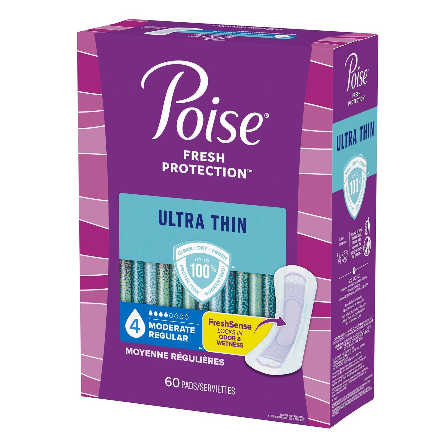 PAD, POISE ULTRA THIN MODERATEABSRB REG