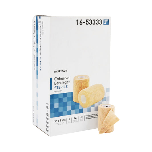 BANDAGE, COHESIVE STR TAN 3"