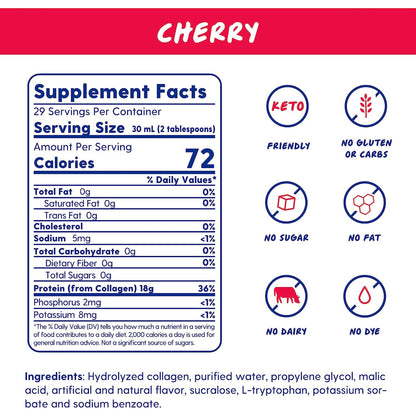 PROTEINEX-18, LIQ BLK CHERRY 30OZ