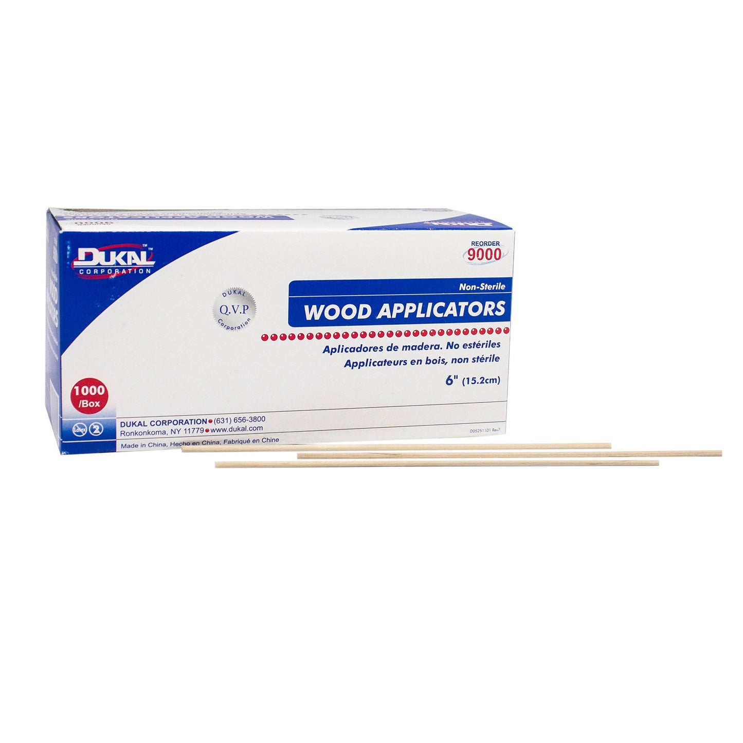 APPLICATOR, STICK WOOD 6"