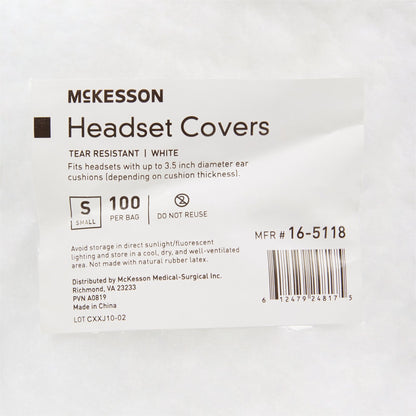 COVER, HEADSET WHT SM