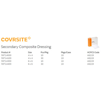 DRESSING, COVRSITE 4"X4"