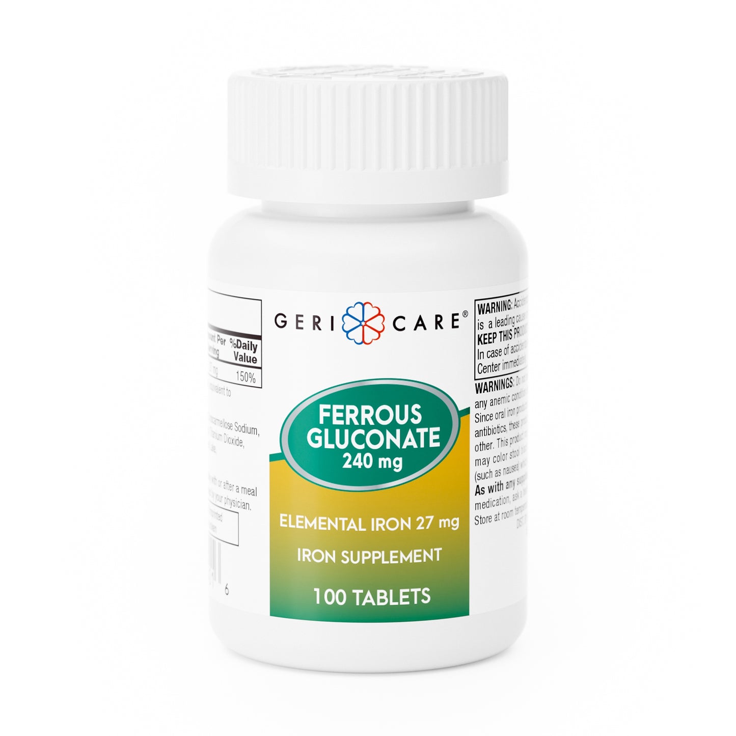 FERROUS GLUCONATE, TAB 240MG