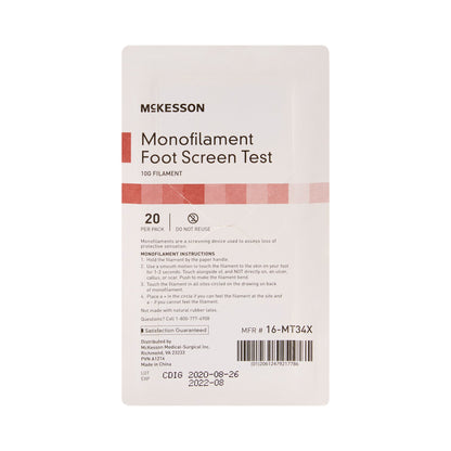 MONOFILAMENT TEST, SENSORY W/HNDL F/FOOT 10GM20/PK 24PK/CS)