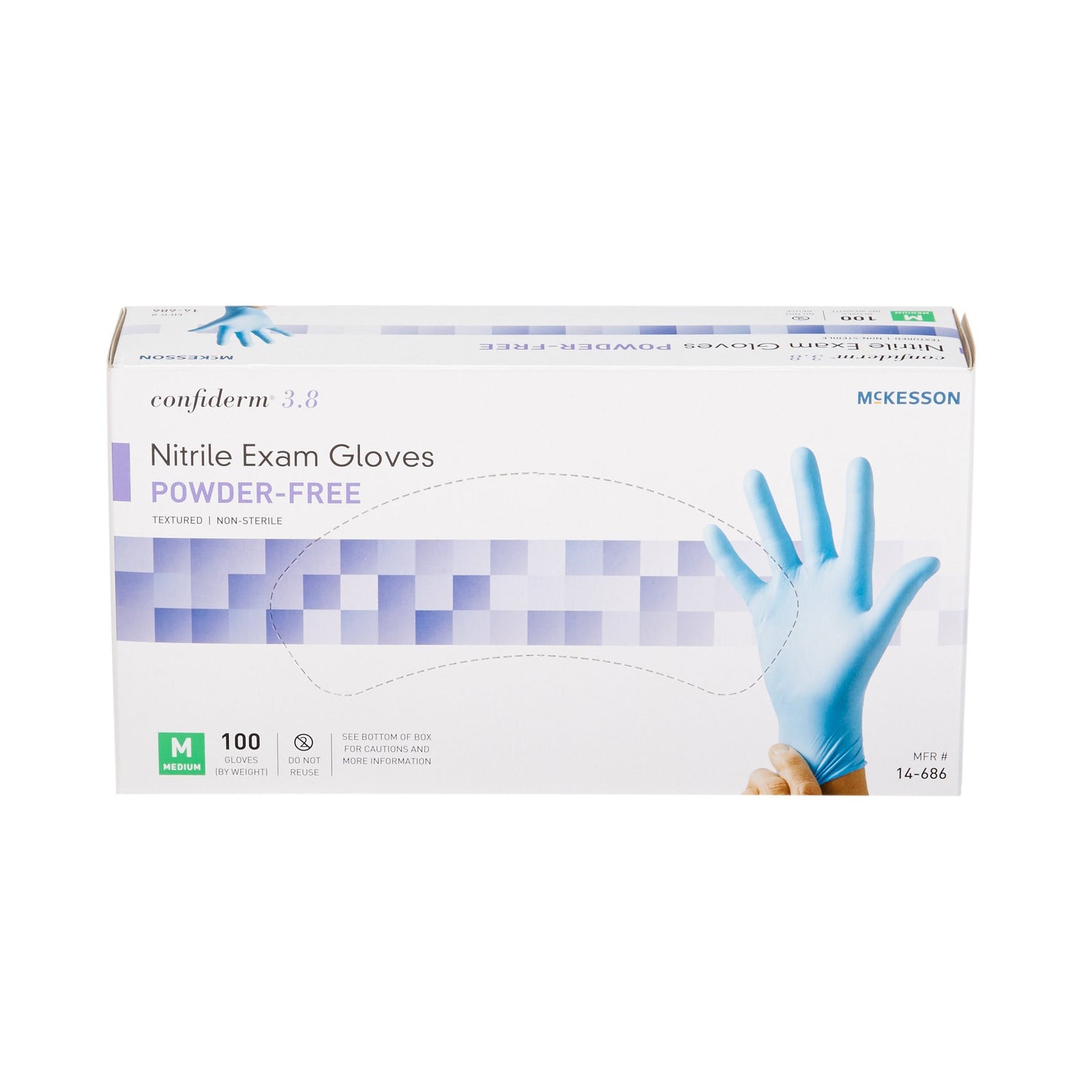 GLOVE, EXAM NTRL MED N/S 3.8