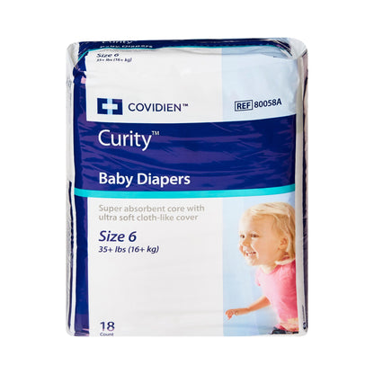 DIAPER, CURITY BABY SZ6 35+LB