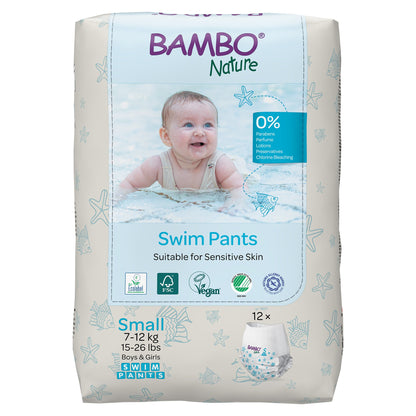 PANT, SWIM BAMBO NATURE DISP PED SM 15-26LB