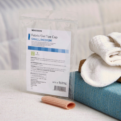 TOE CAP, FABRIC/GEL SM/MED