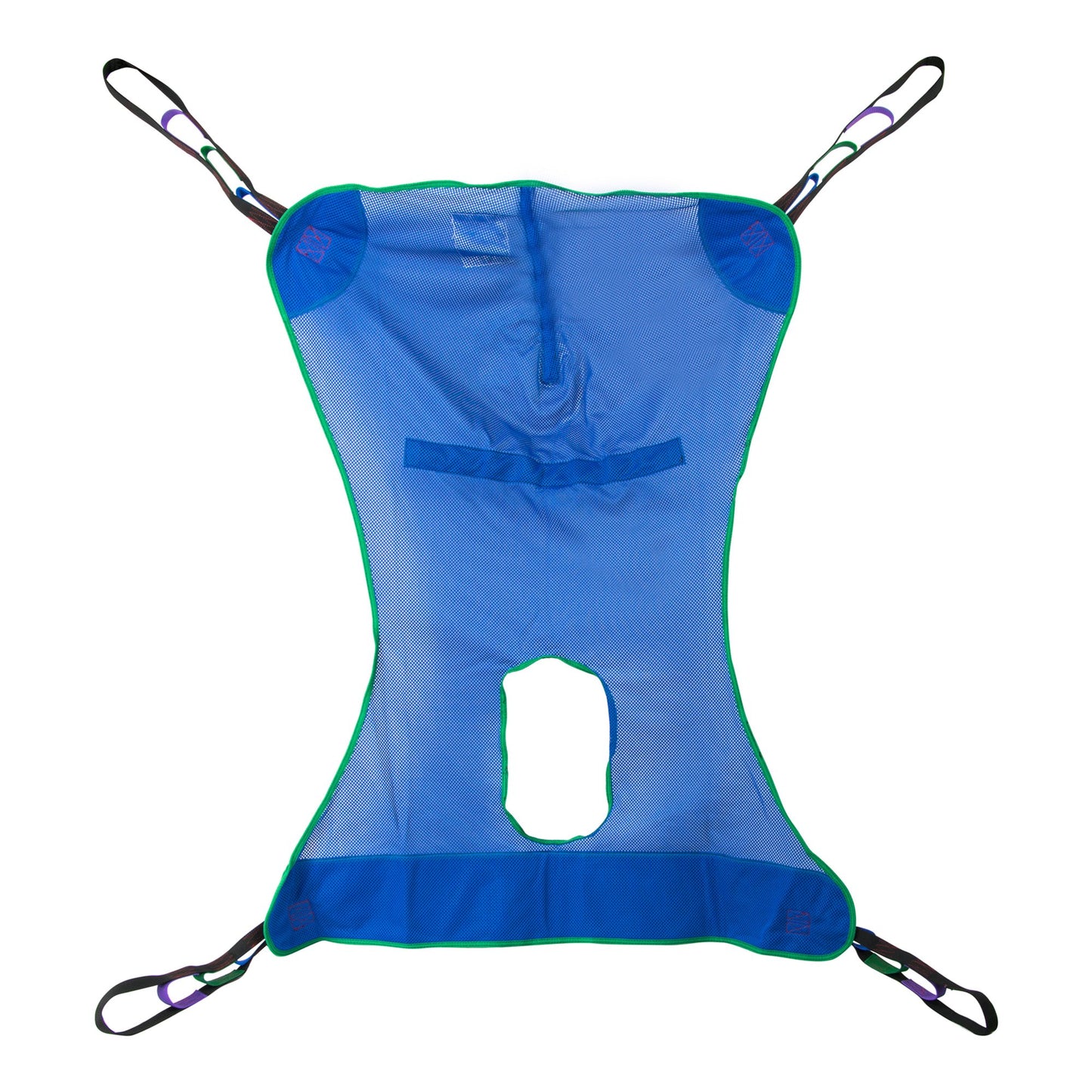 SLING, PT LIFT FULL BODY COMMODE MESH MED 600LB