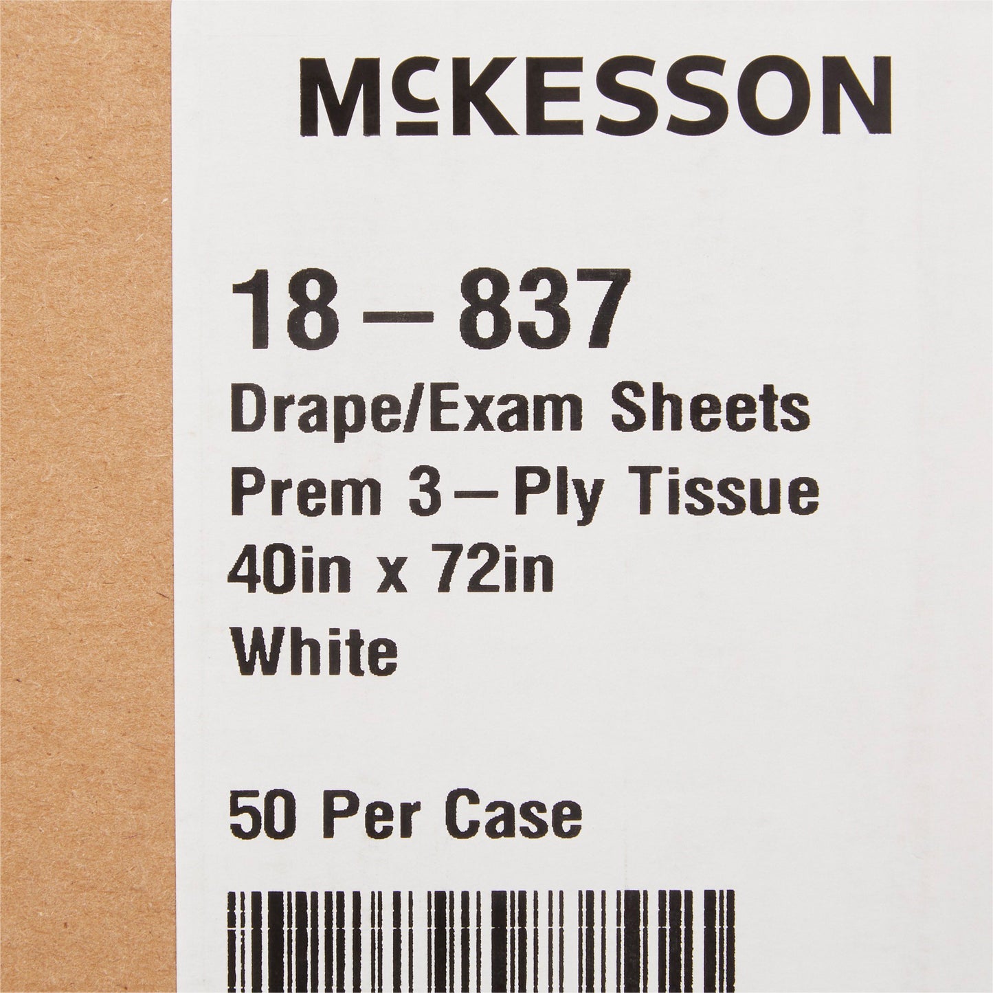 SHEET, DRAPE 3PLY WHT 40X72