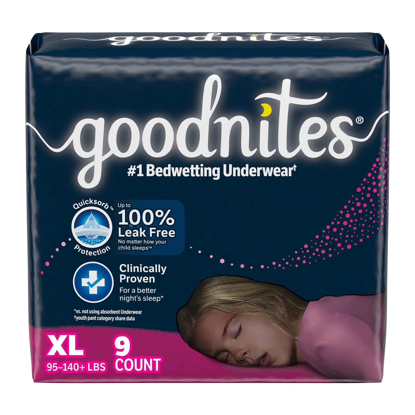 UNDERWEAR, GOODNITES YTH GIRLXLG