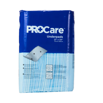 UNDERPAD, INCONT PROCARE DISP21"X34"