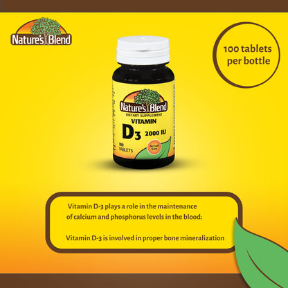 VITAMIN D, TAB 2000IU