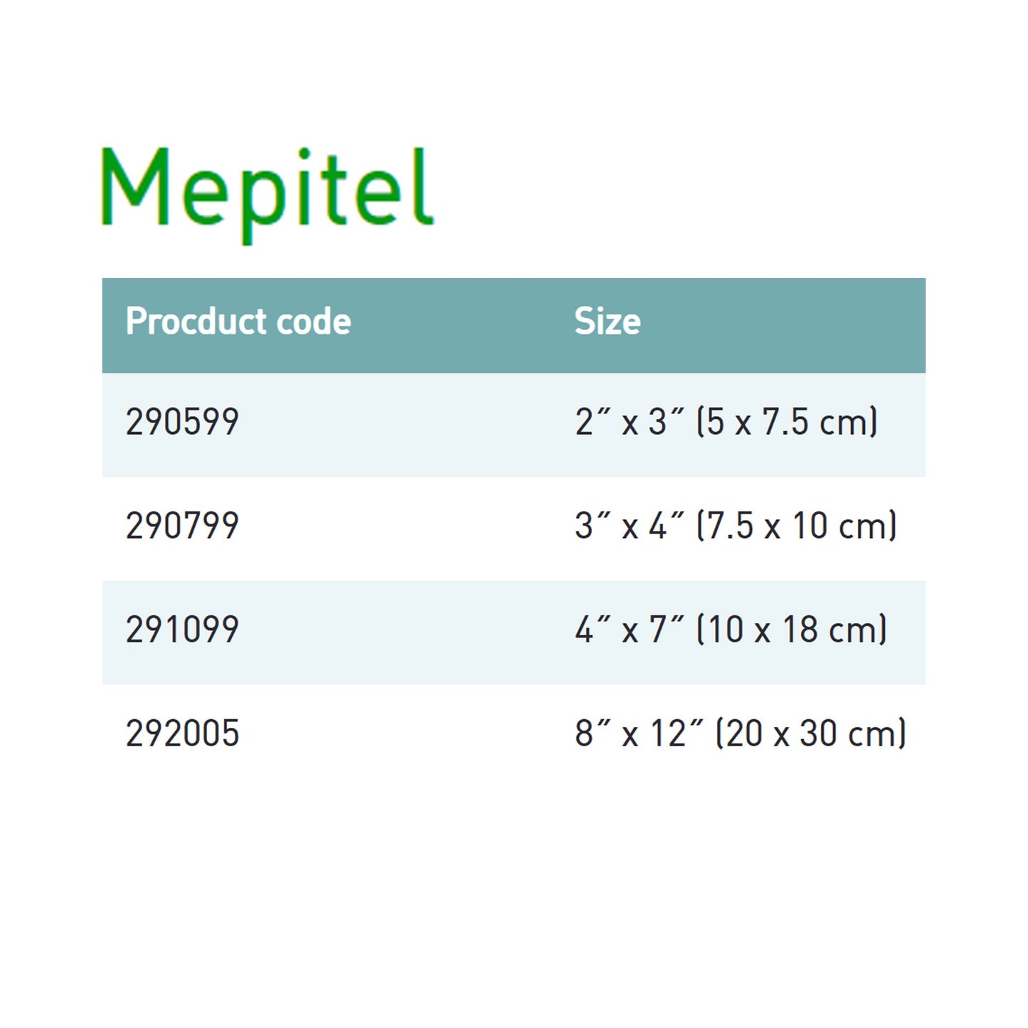 DRESSING, MEPITEL 2X3"