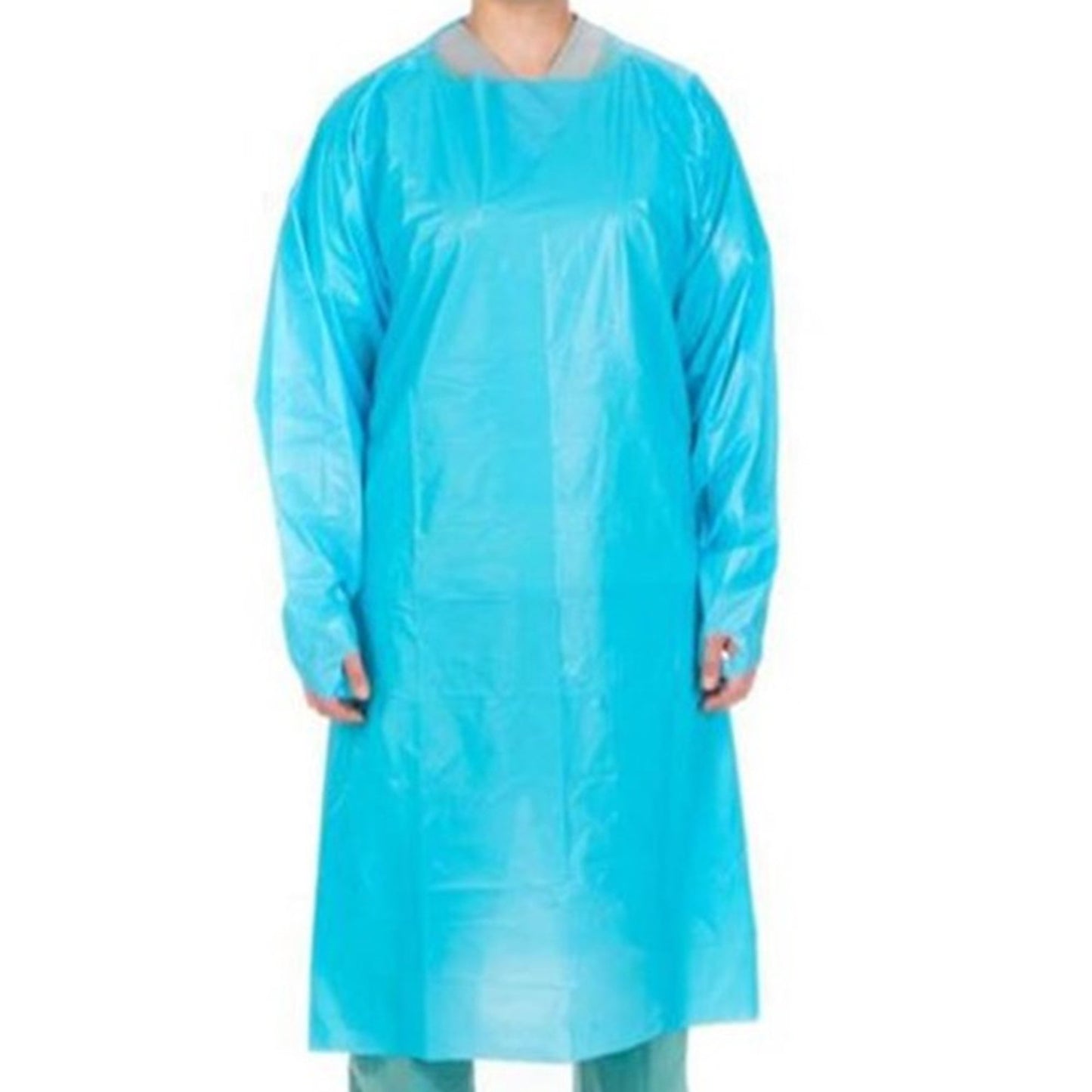 GOWN, IMPERV XL BLUE PLASTIC FILM