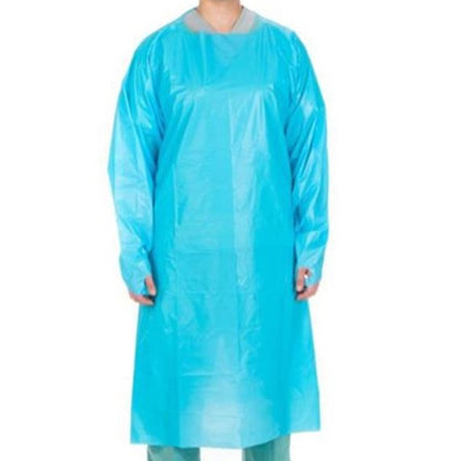 GOWN, IMPERV XL BLUE PLASTIC FILM