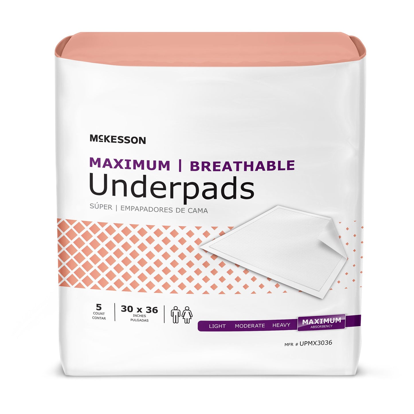 UNDERPAD, MAX ABSRB 30"X36"