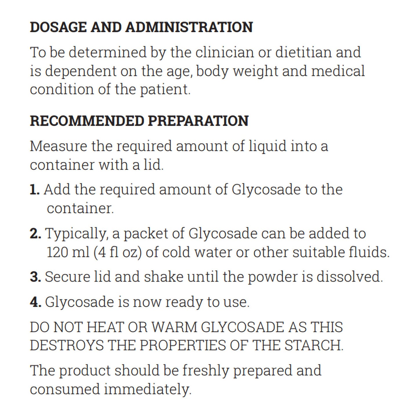 GLYCOSADE, PACKET 60GM