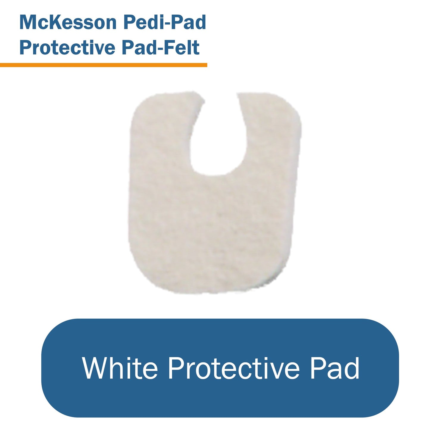 PEDI-PAD, FELT ADH WHT #105-1//8"