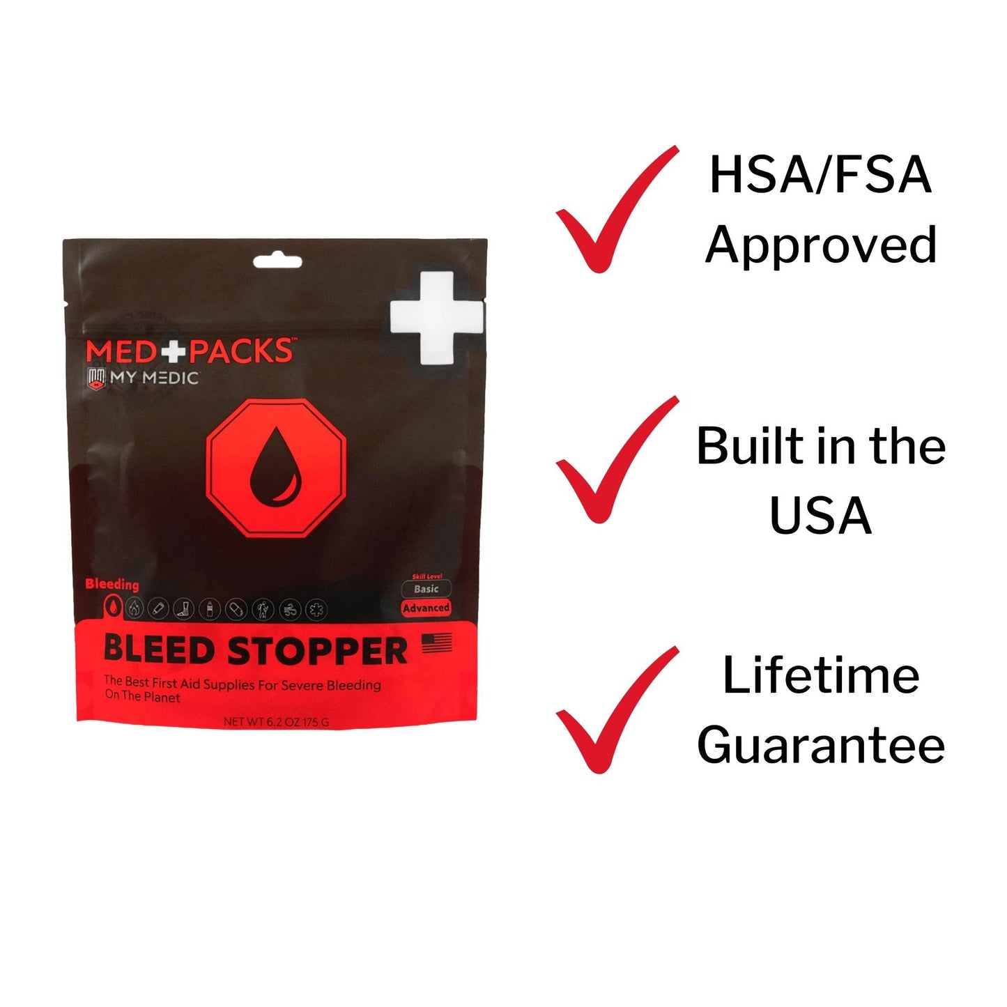 FIRST AID PACK, BLEED STOPPERALL-IN-ONE ADVANCED