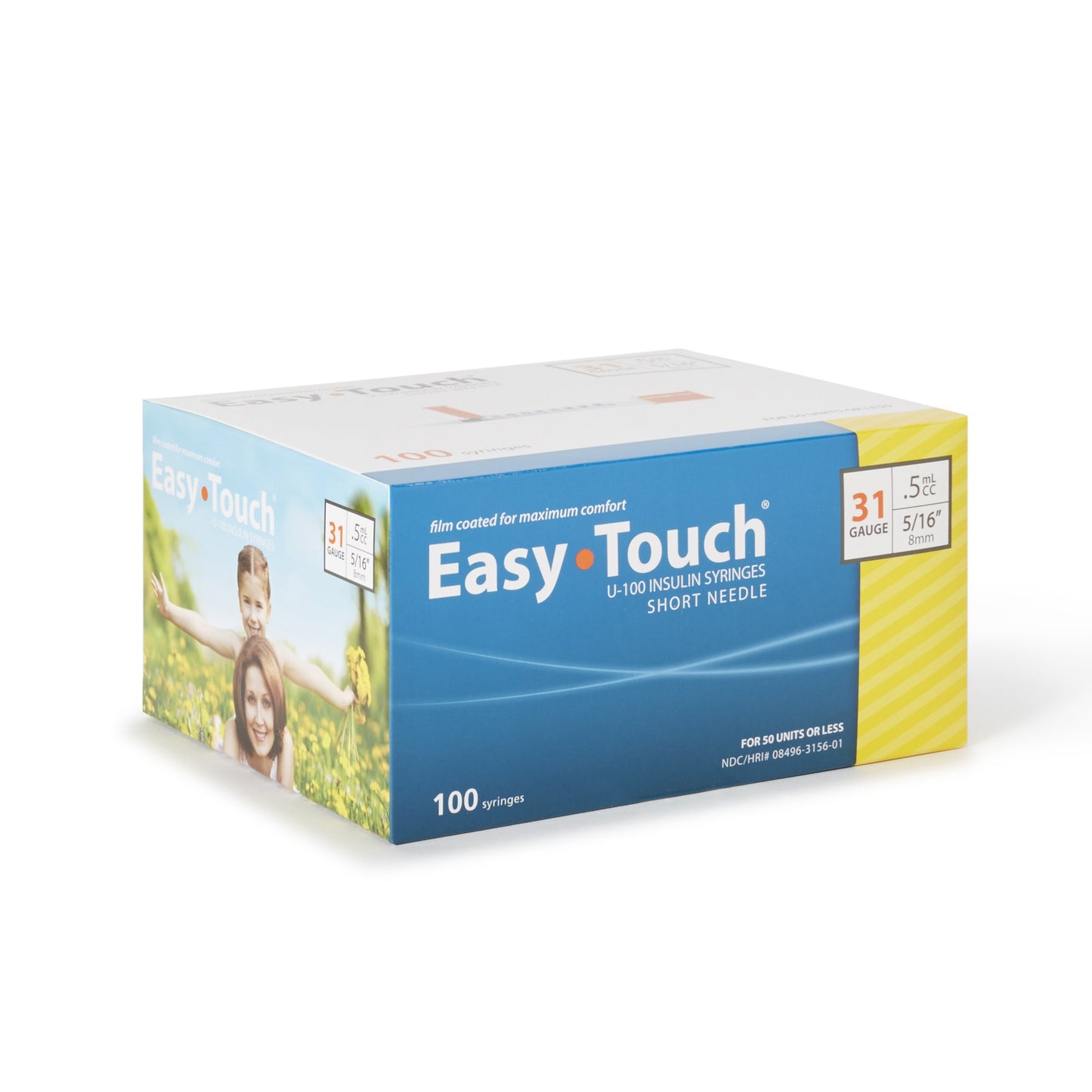 SYRINGE/NDL, EASY TOUCH .5CC 31GX5/16"