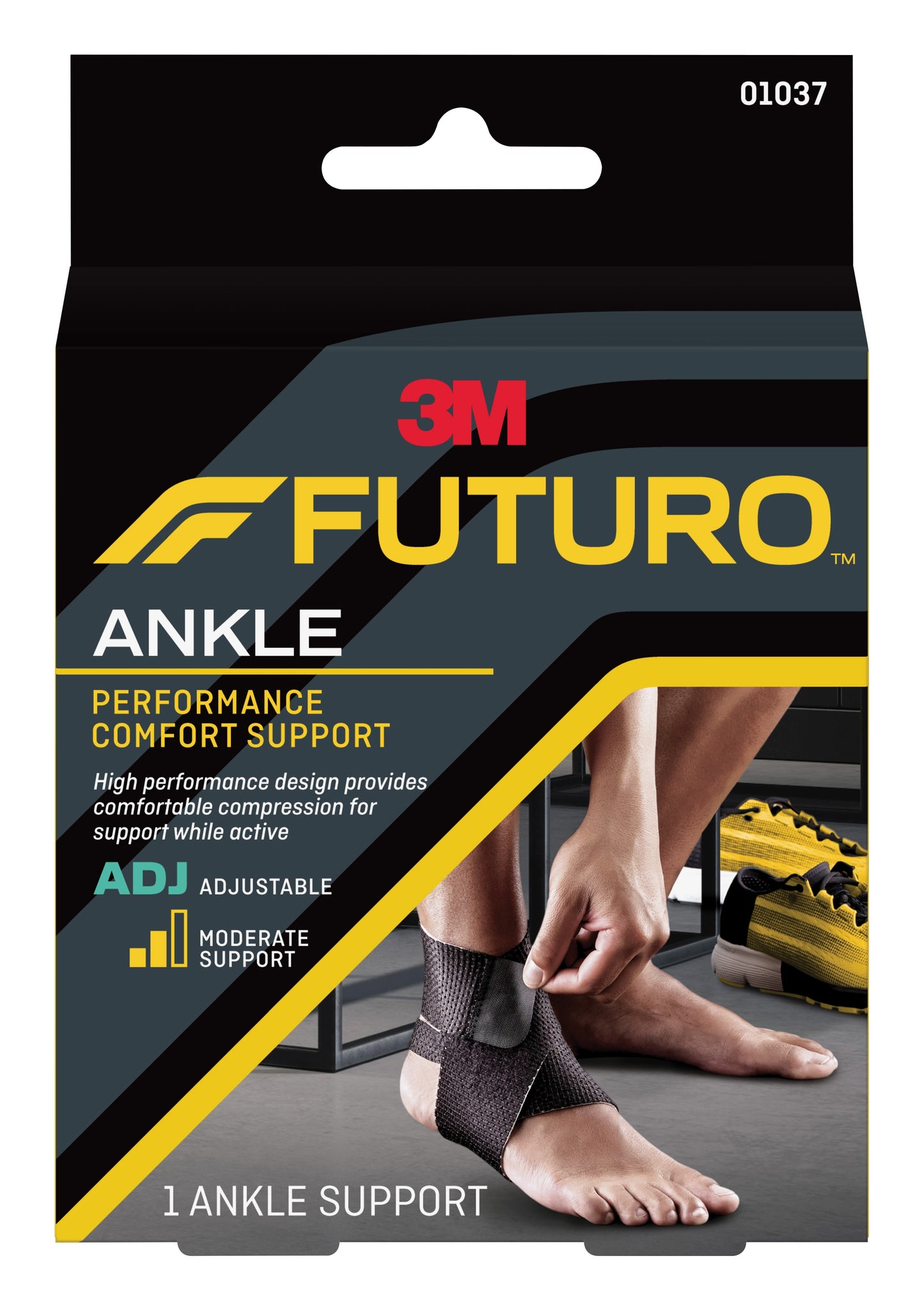 ANKLE SUPPORT, FUTURO ADJ 1.5X3.75X5.125
