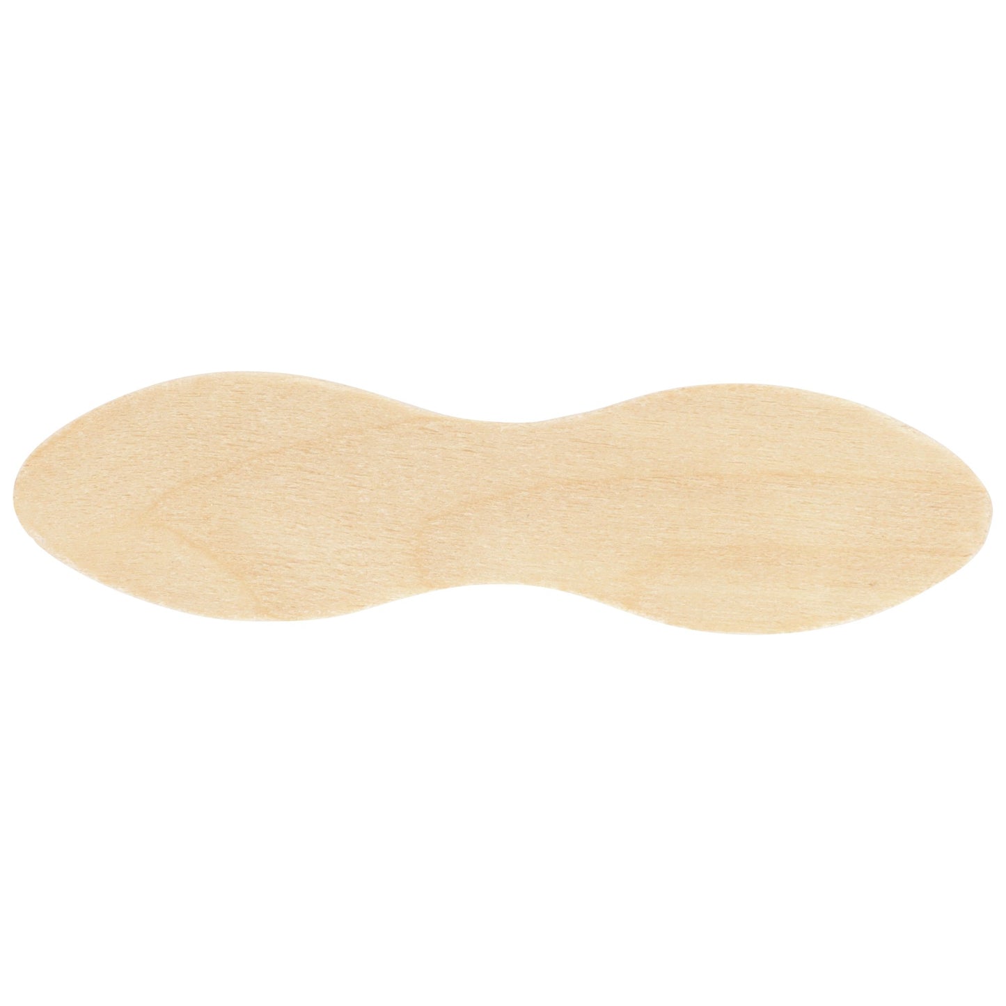 SPOON, PLAIN WOOD DBL END 3"