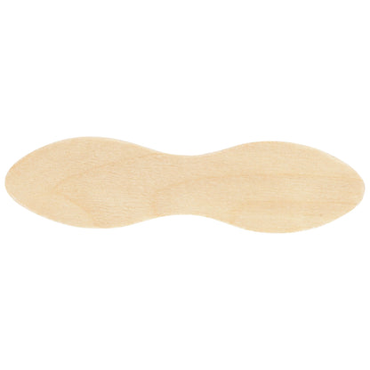 SPOON, PLAIN WOOD DBL END 3"